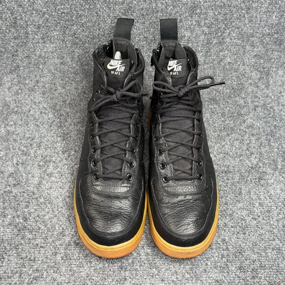 Nike SF Air Force 1 Mid Shoes Mens Size 10 Black Gum Retro Athletic Lace Sneaker - Picture 3 of 14